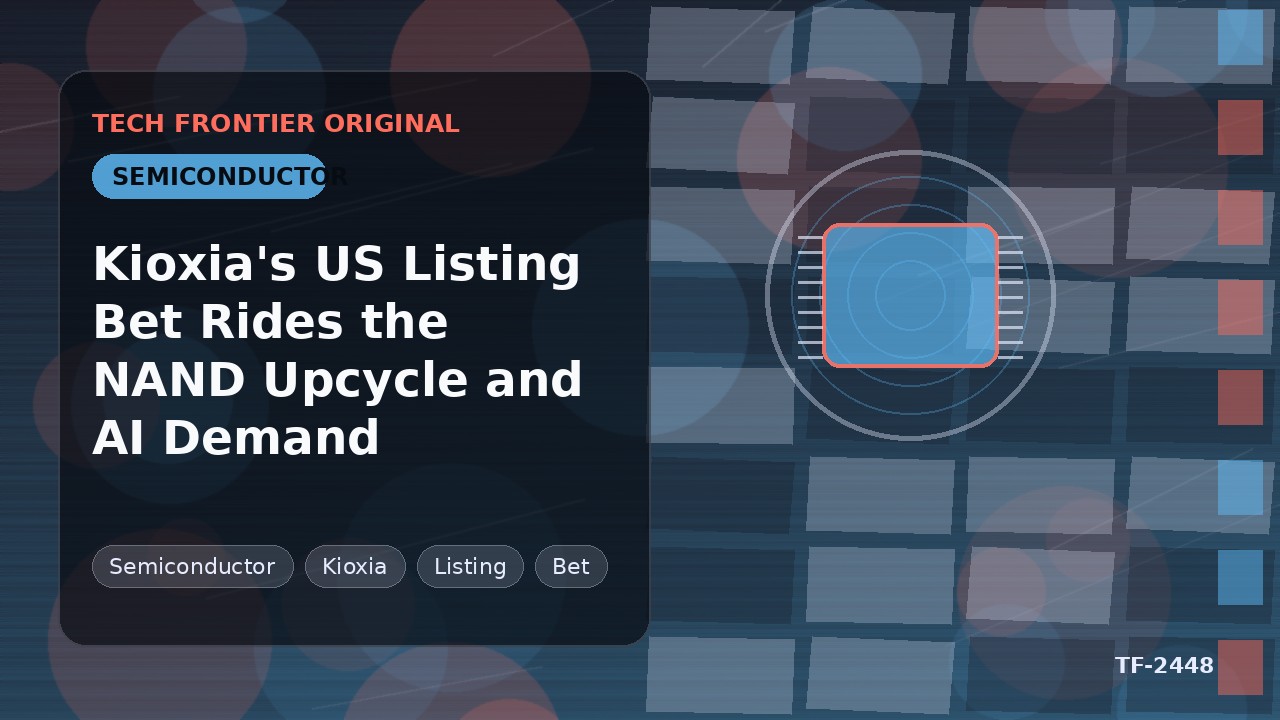 Kioxia's US Listing Bet Rides the NAND Upcycle and AI Demand