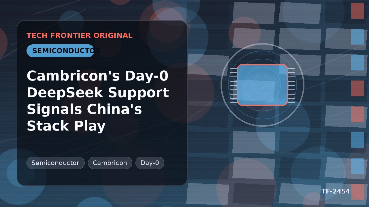 Cambricon's Day-0 DeepSeek Support Signals China's Stack Play