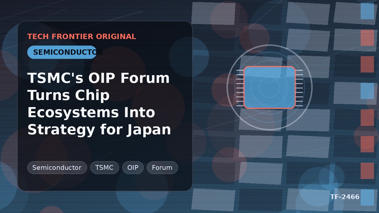 TSMC's OIP Forum Turns Chip Ecosystems Into Strategy for Japan
