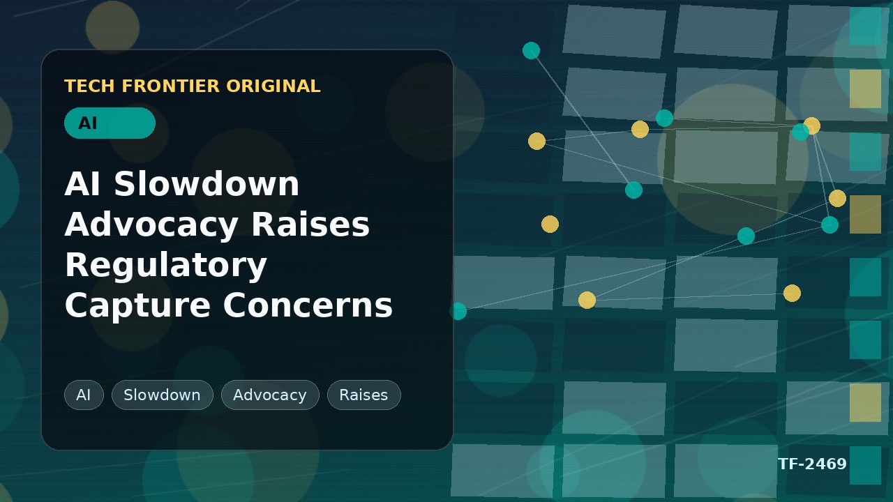 AI Slowdown Advocacy Raises Regulatory Capture Concerns