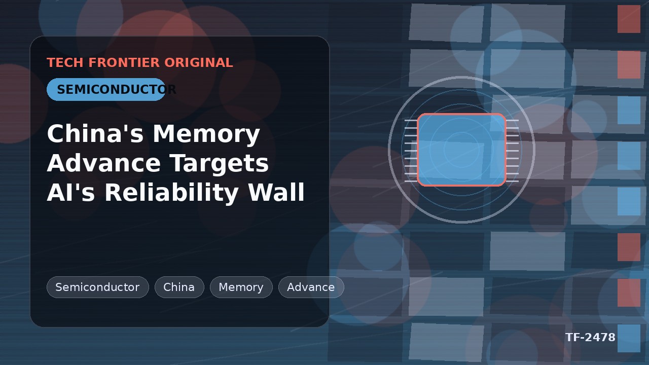 China's Memory Advance Targets AI's Reliability Wall