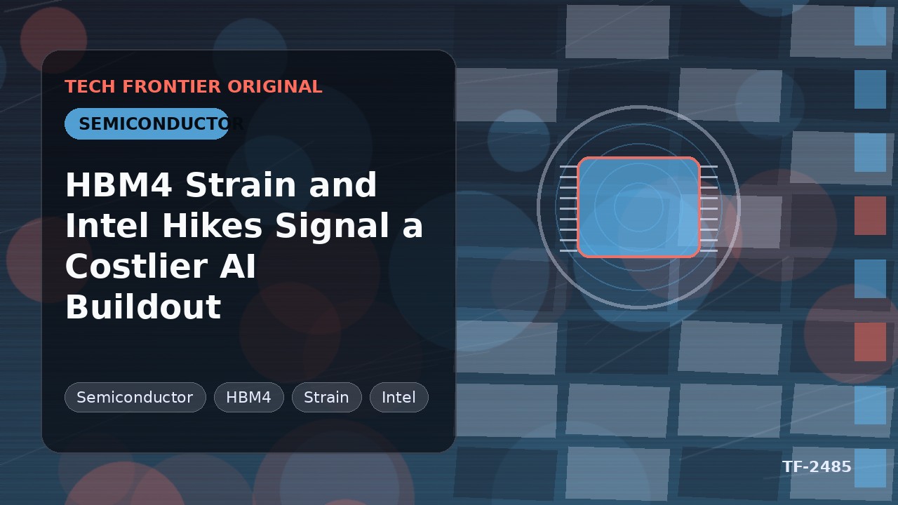 HBM4 Strain and Intel Hikes Signal a Costlier AI Buildout