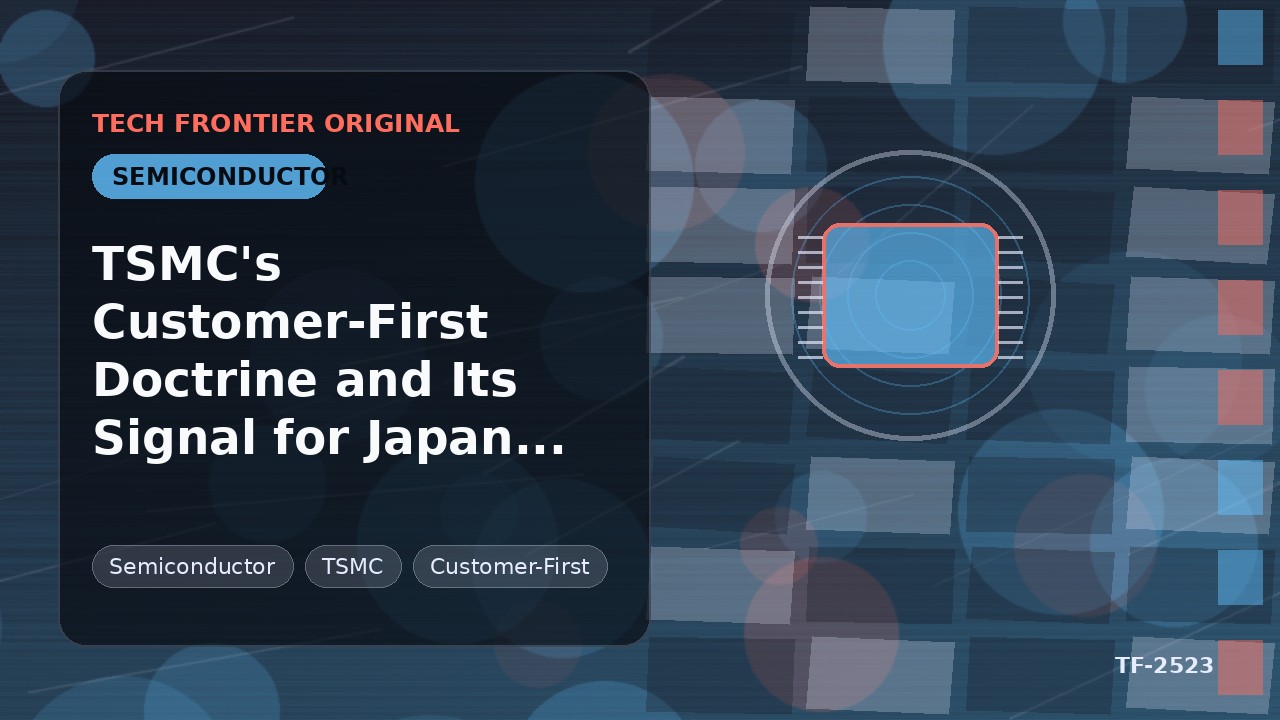 TSMCの「顧客第一」原則が日本の半導体戦略に示すもの