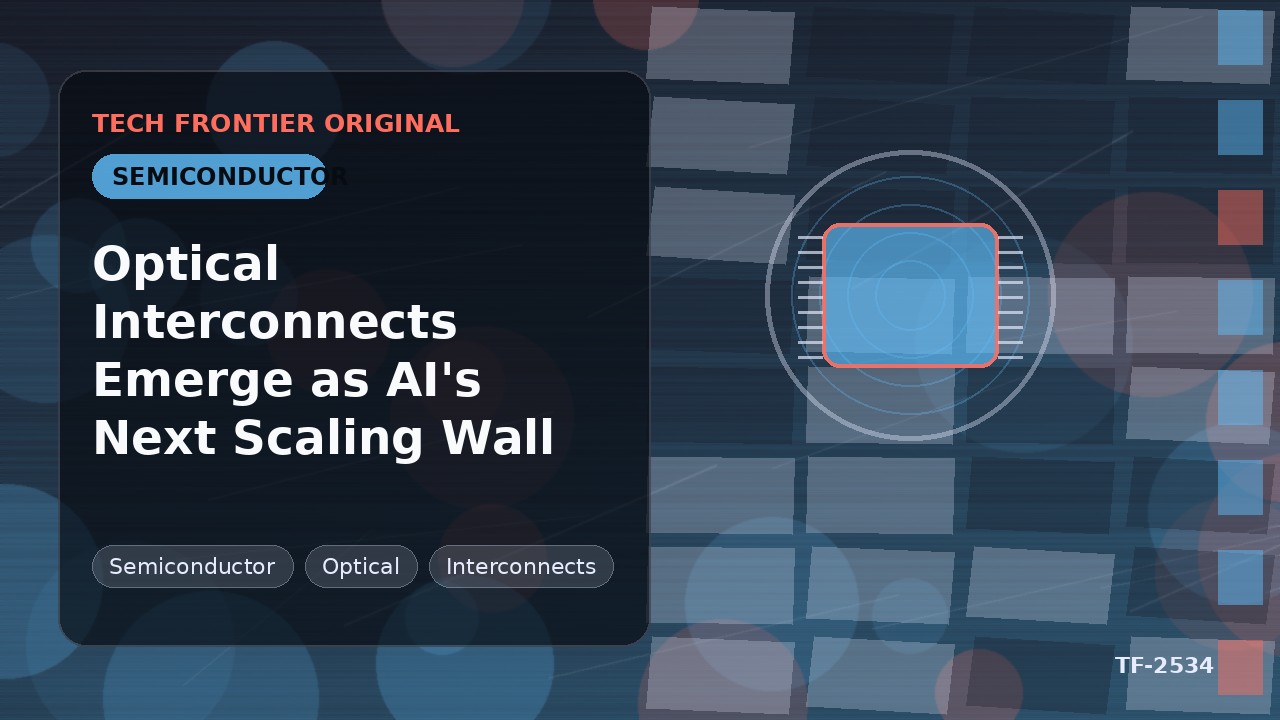 光インターコネクトがAIの次なるスケーリングの壁として浮上