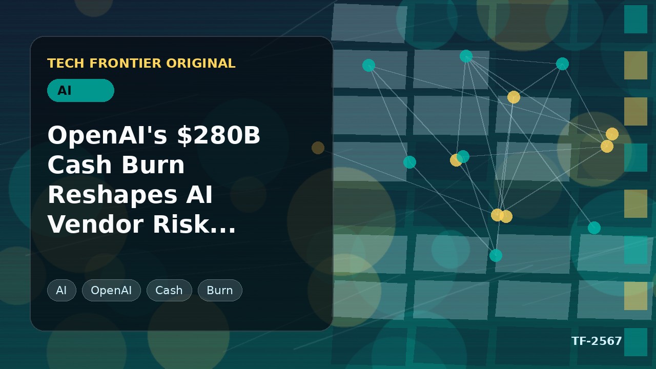 OpenAIの2800億ドル資金燃焼がAIベンダーリスク評価を再定義