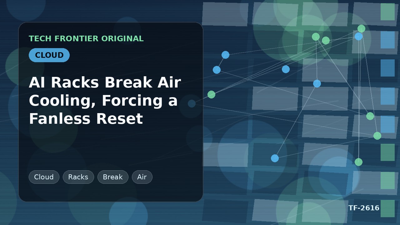 AIラックが空冷の限界を突破、ファンレス設計への全面移行を迫る
