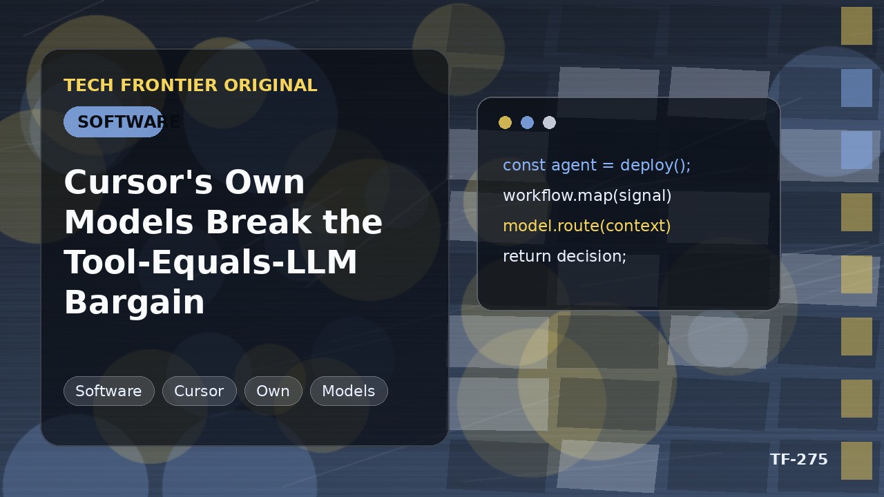Cursorの自社モデルがツール=LLMの前提を壊す