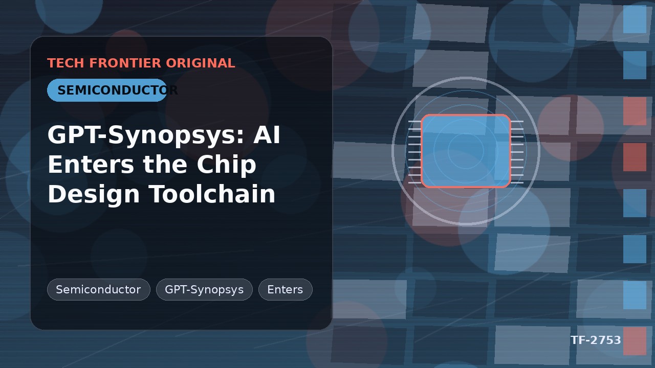 GPT-Synopsys:AIがチップ設計ツールチェーンに進出
