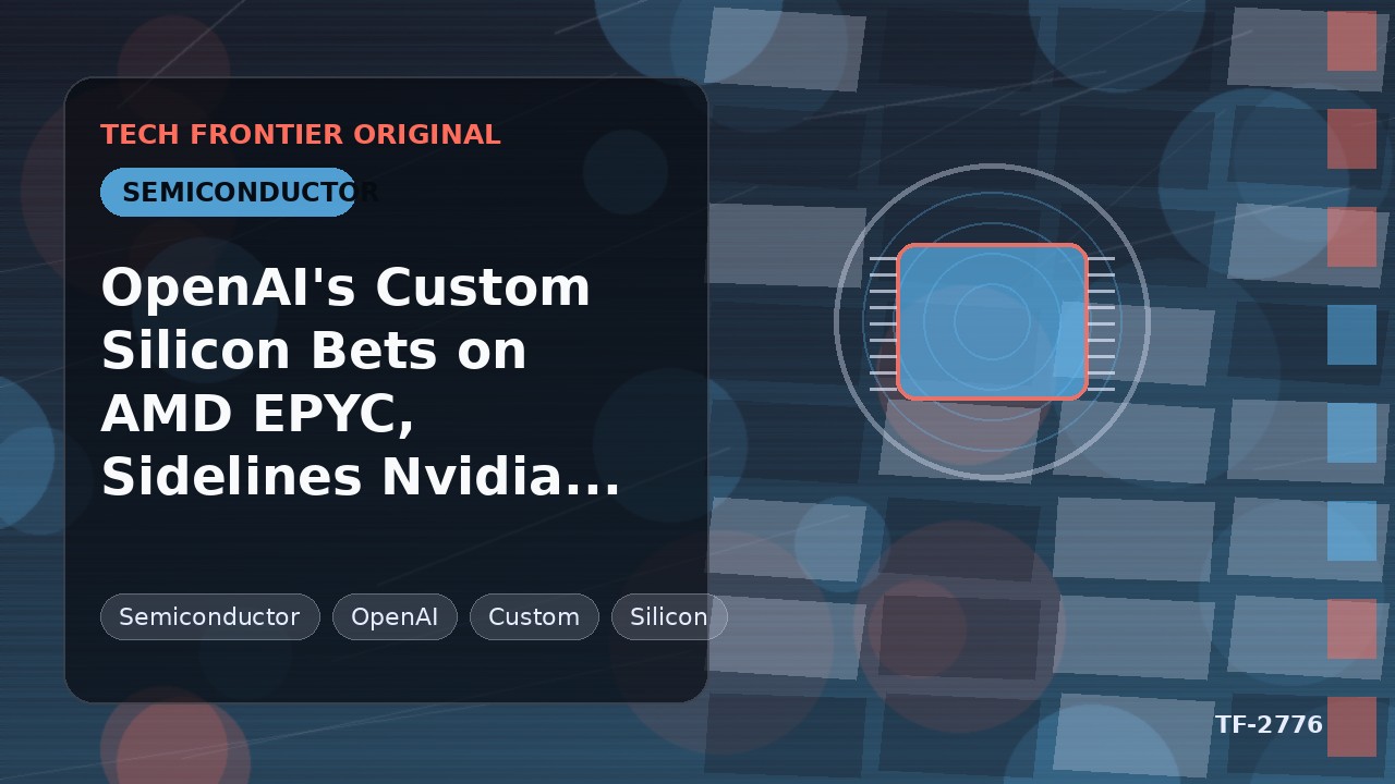 OpenAIのカスタムシリコン戦略、AMD EPYCを採用しNvidia Veraを除外