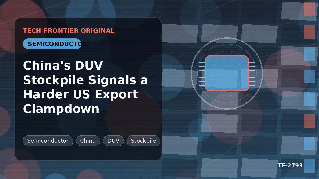 中国のDUV装置備蓄が示す米国輸出規制の強化
