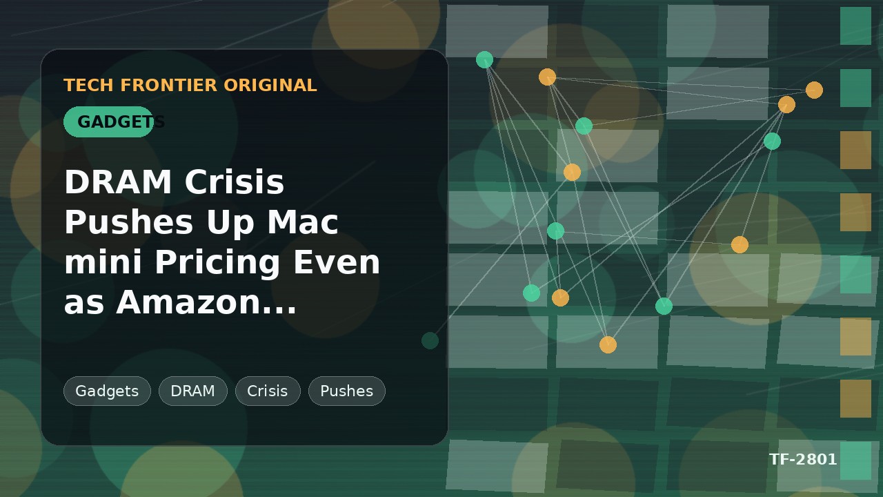 DRAMクライシスがMac mini価格を押し上げ、Amazonの値引きでも相殺しきれず