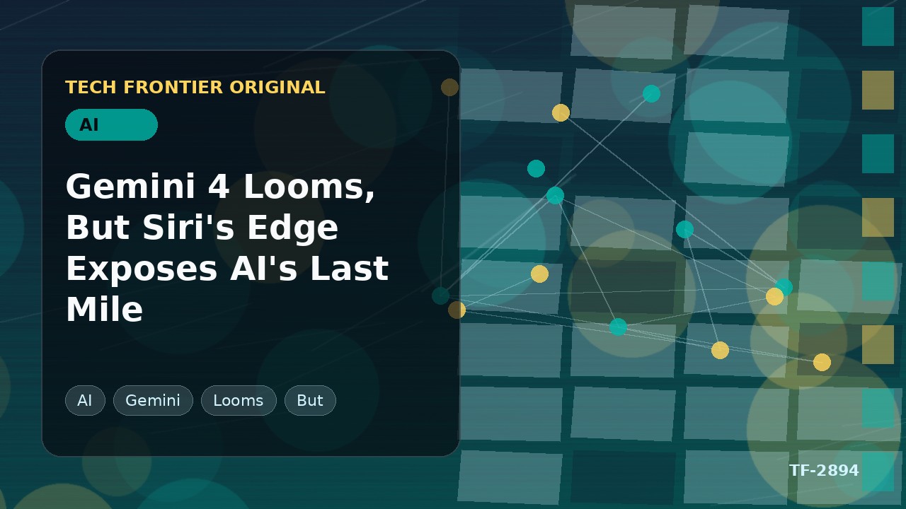 Gemini 4が迫るも、Siriの優位性がAIの「ラストマイル」を露呈