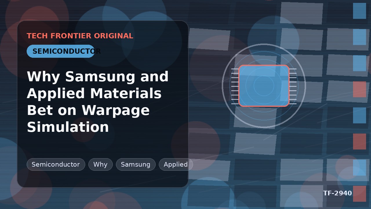 SamsungとApplied Materialsが反り変形シミュレーションに賭ける理由
