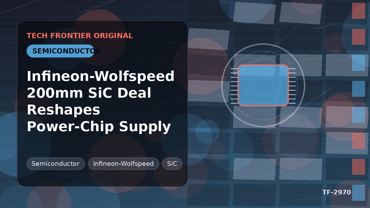Infineon-Wolfspeed間の200mm SiC契約がパワー半導体供給構造を再編
