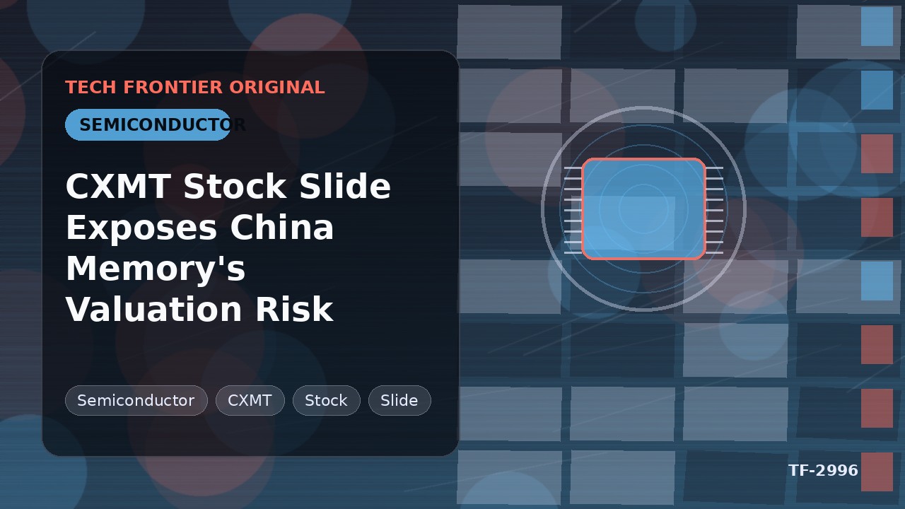 CXMT株の下落、中国メモリ市場の評価リスクを露呈