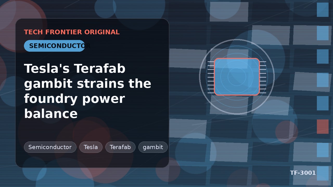 Teslaの「Terafab」構想がファウンドリのパワーバランスを揺るがす