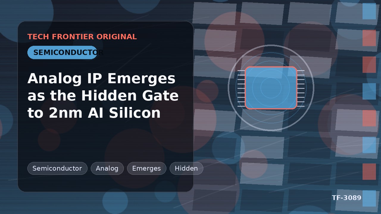 アナログIPが2nm AI半導体への隠れたゲートとして浮上