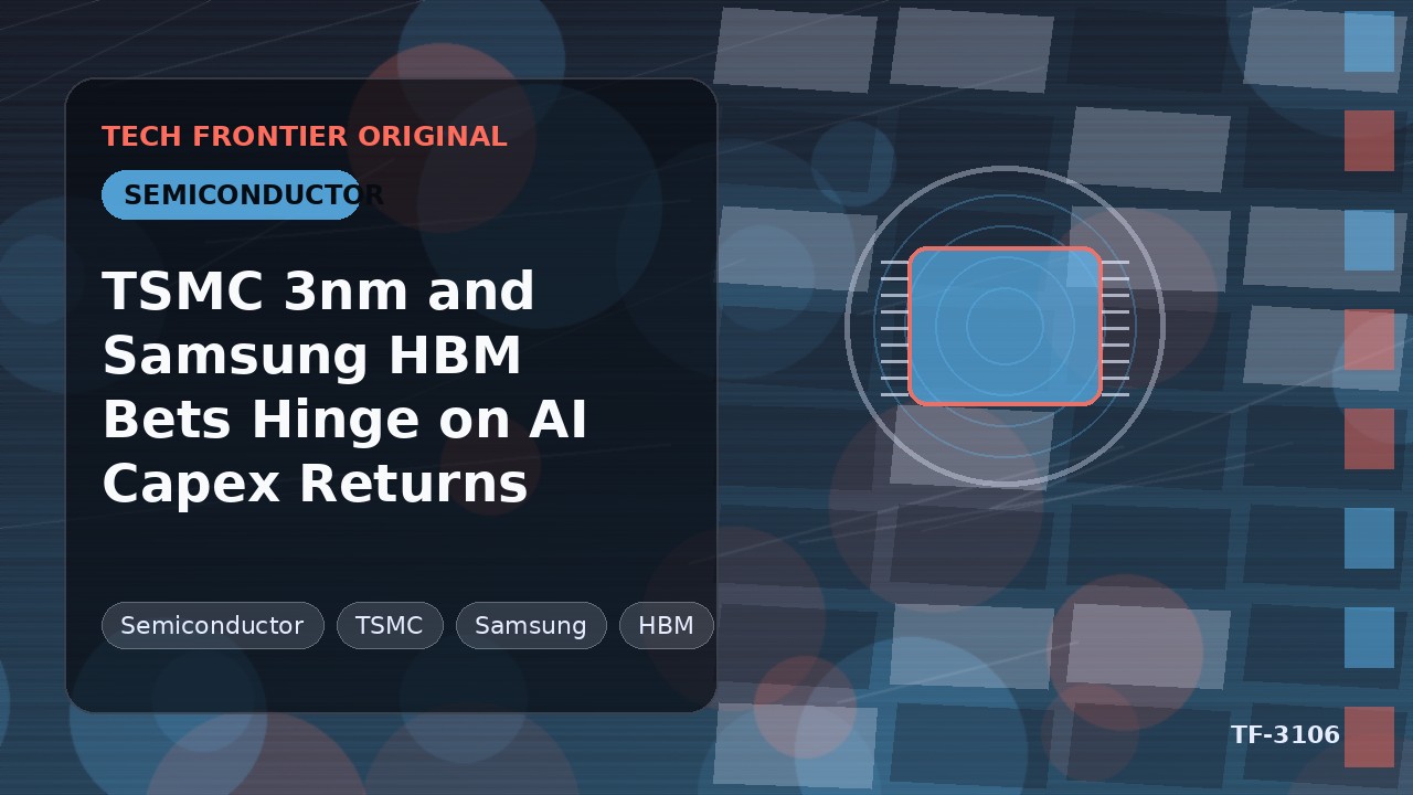 TSMCの3nmとSamsungのHBM賭博、AI設備投資のリターンに依存