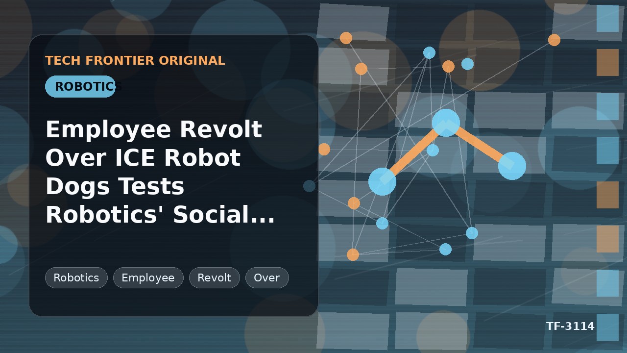 ICEロボット犬を巡る従業員の反乱がロボティクス業界の社会的信頼性を試す