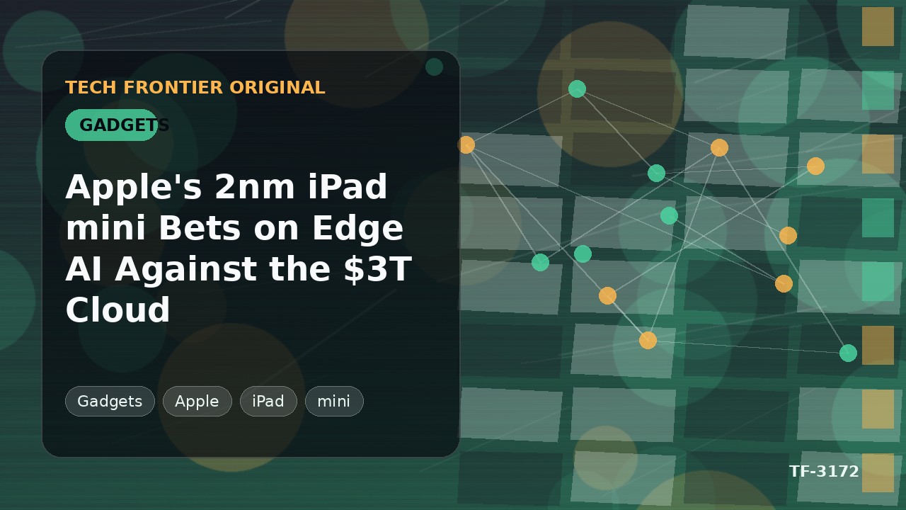 Appleの2nmプロセス搭載iPad mini、3兆ドルのクラウドに対抗しエッジAIに賭ける