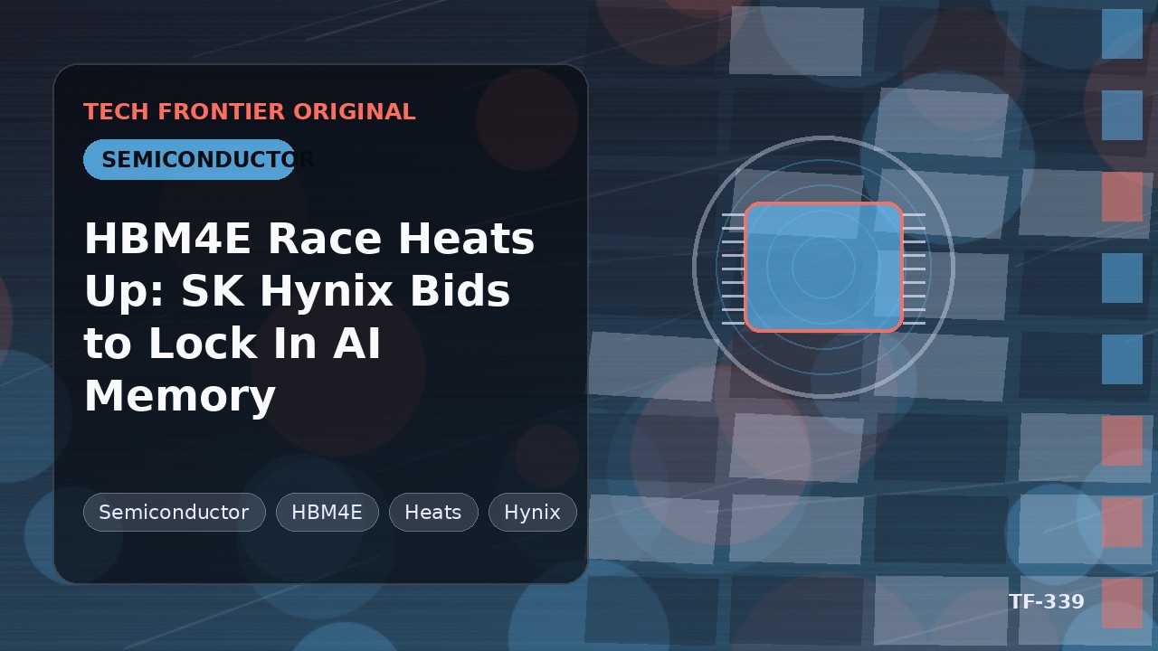HBM4E競争が過熱、SK HynixがAIメモリの囲い込みへ