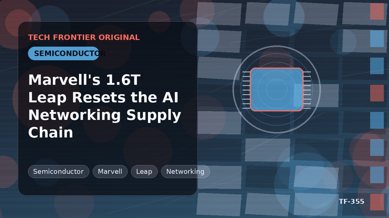 Marvellの1.6T飛躍がAIネットワークサプライチェーンを再設定する