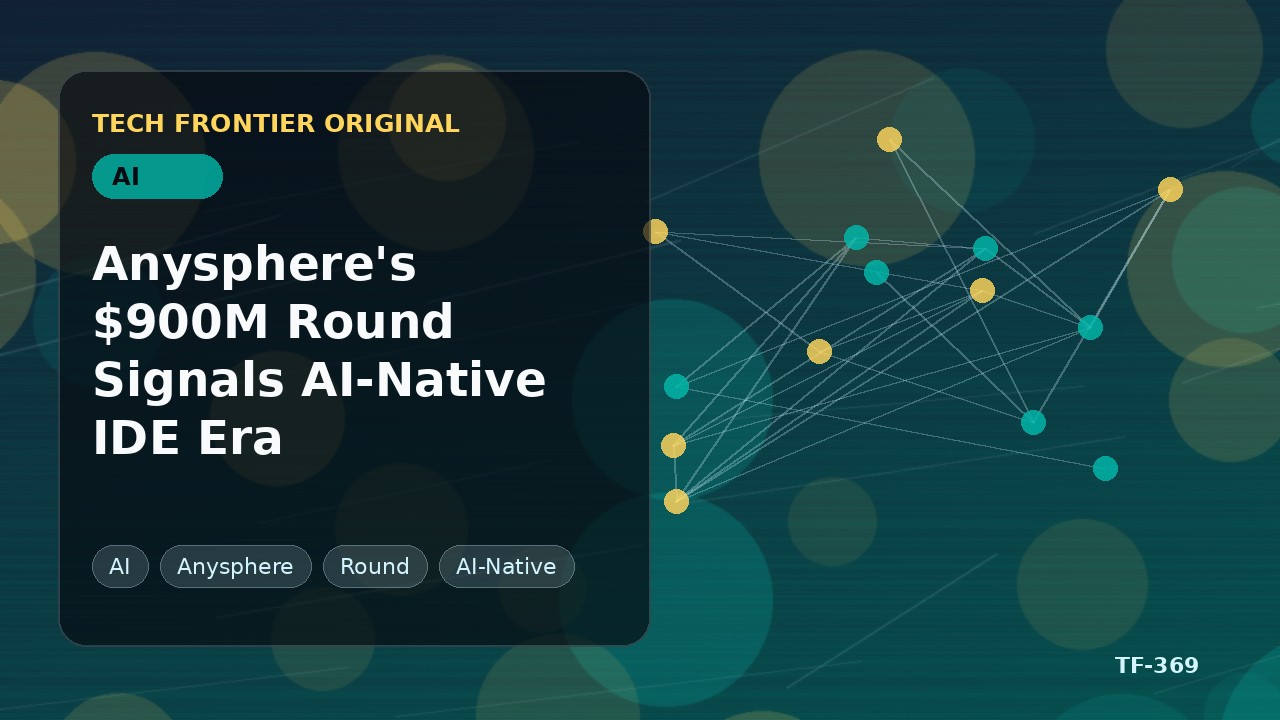 Anysphereの9億ドル調達がAIネイティブIDE時代を告げる
