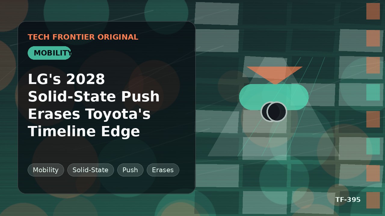 LGの2028年全固体電池攻勢がToyotaの時間軸優位を消す