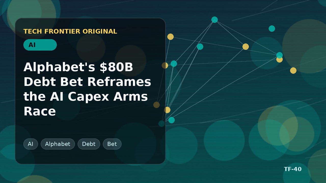 Alphabetの800億ドル債務賭けがAI設備投資競争を捉え直す