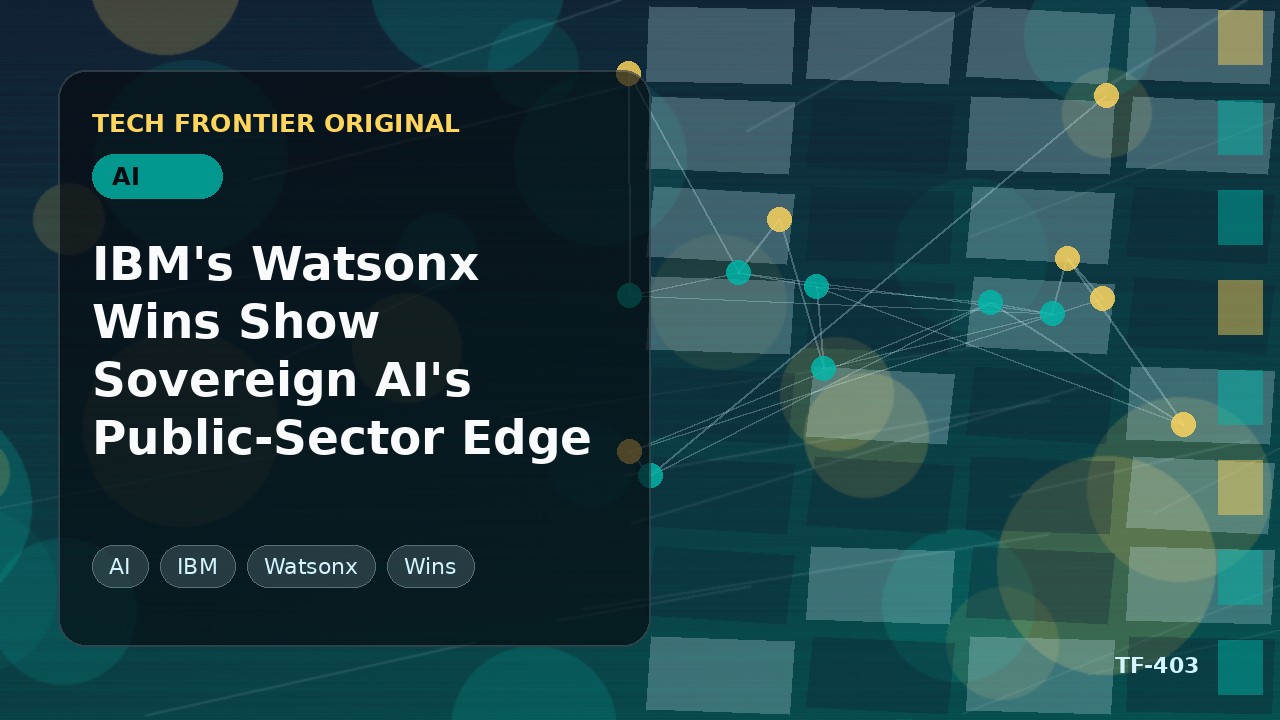 IBMのWatsonx受注が示す主権AIの公共部門での強み