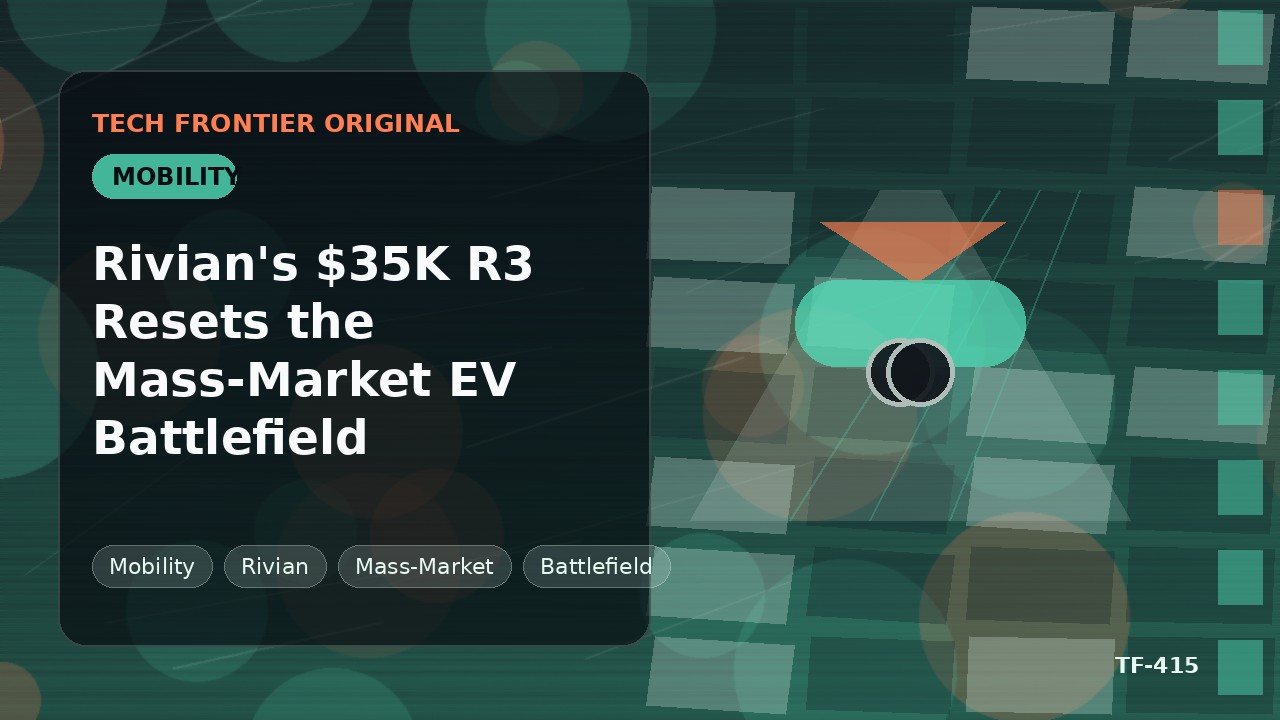 Rivianの$35K R3が量販EV戦場をリセットする