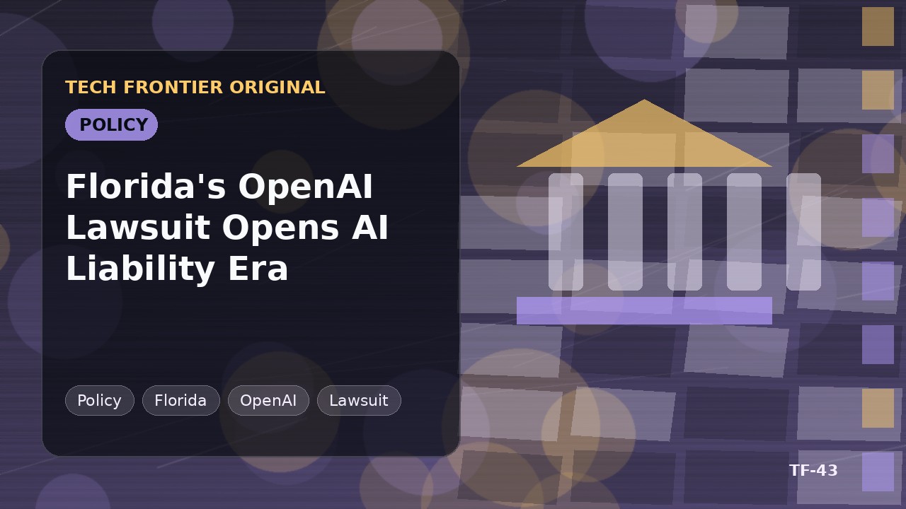 FloridaのOpenAI訴訟がAI責任時代を開く