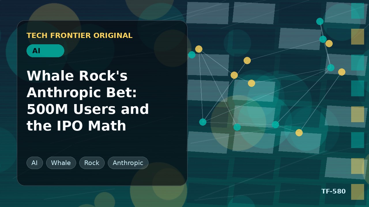 Whale RockのAnthropic賭け:5億ユーザーとIPOの計算
