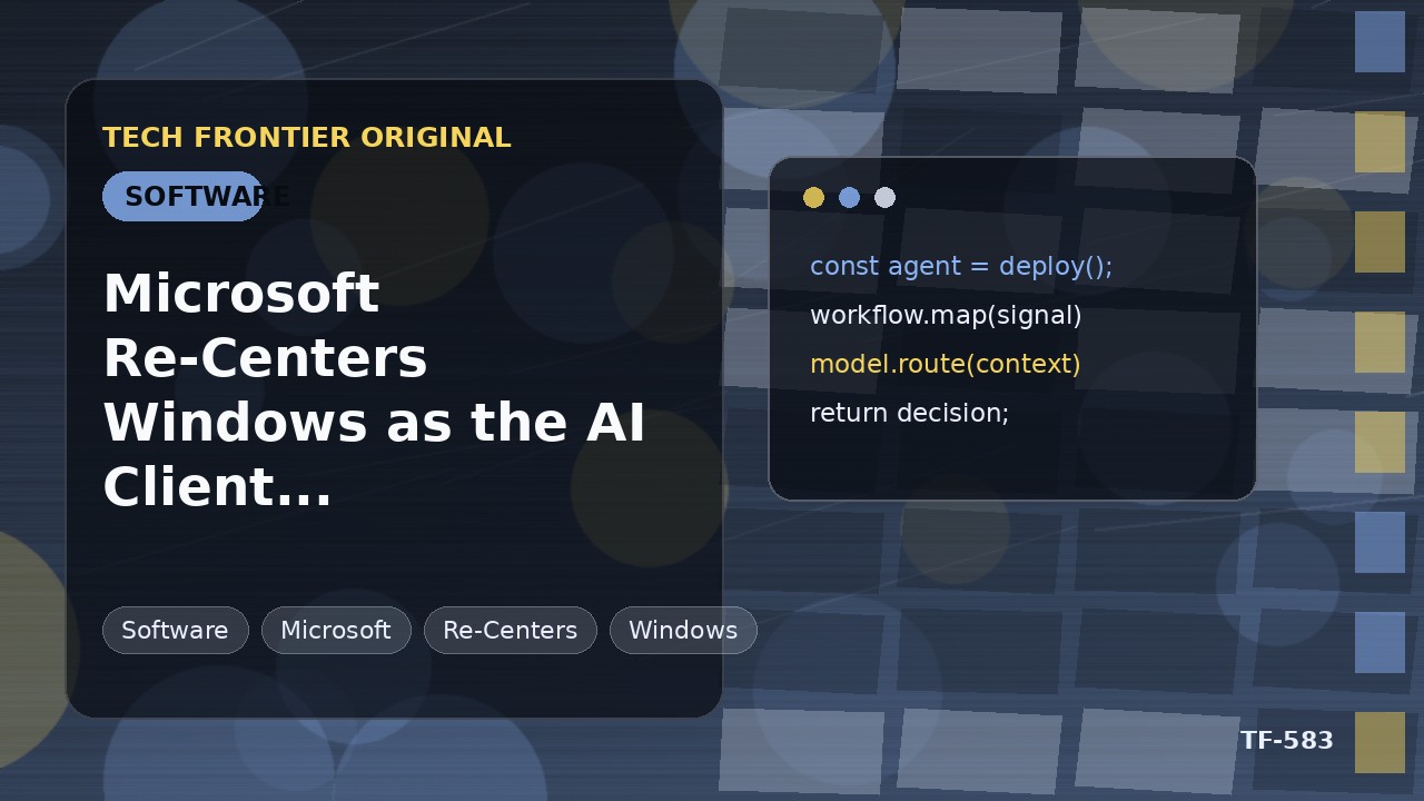 MicrosoftがWindowsをAIクライアントの主戦場として再定義