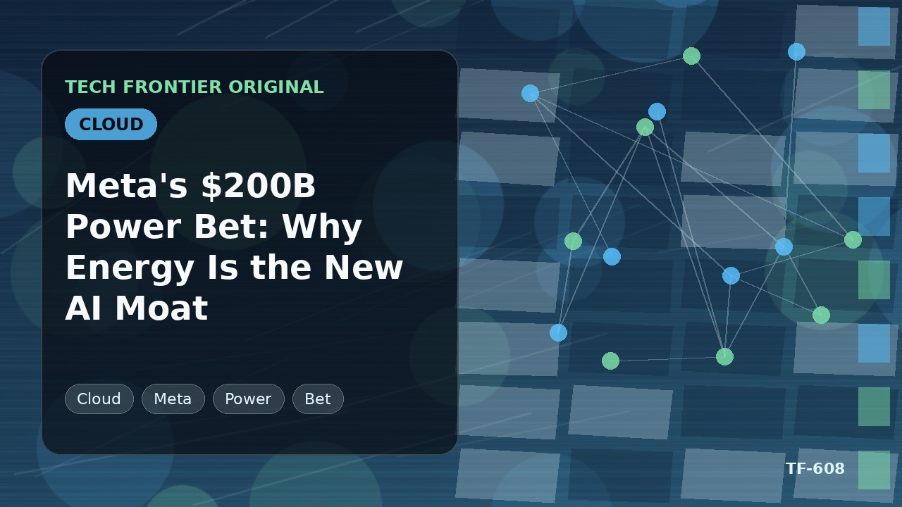 Metaの2000億ドル電力賭博：エネルギーがAIの新たな競争障壁となる理由