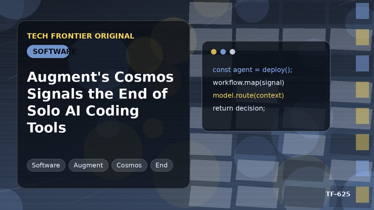 AugmentのCosmosが単独AI コーディングツールの終焉を告げる