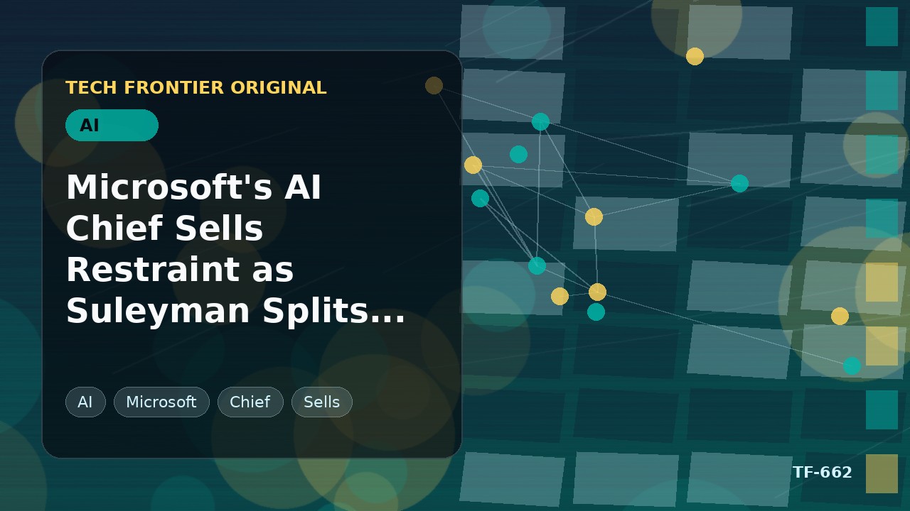 MicrosoftのAI責任者が抑制を売り込み、SuleymanがOpenAIと距離を置く