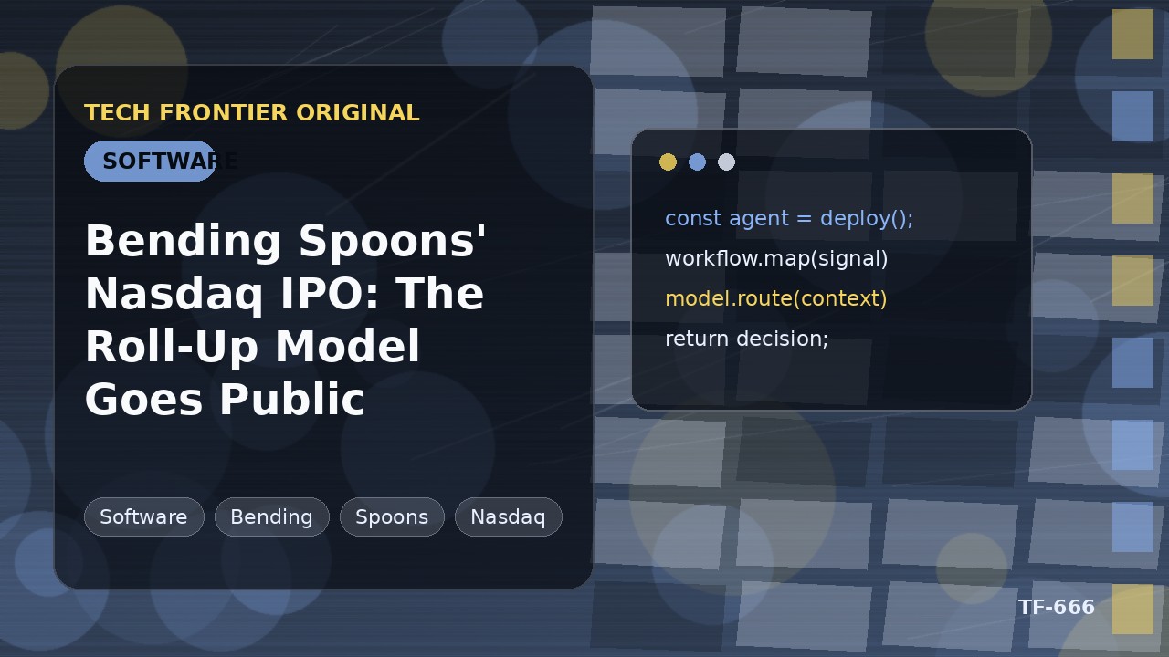 Bending SpoonsのNasdaq上場:ロールアップモデルが市場の審判を受ける