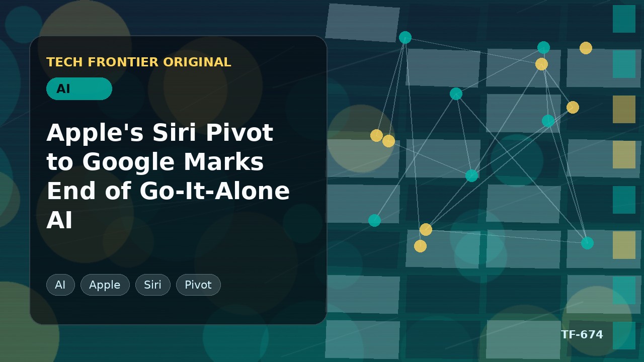AppleのSiri転換でGoogleモデル採用、AI単独路線の終焉を示す