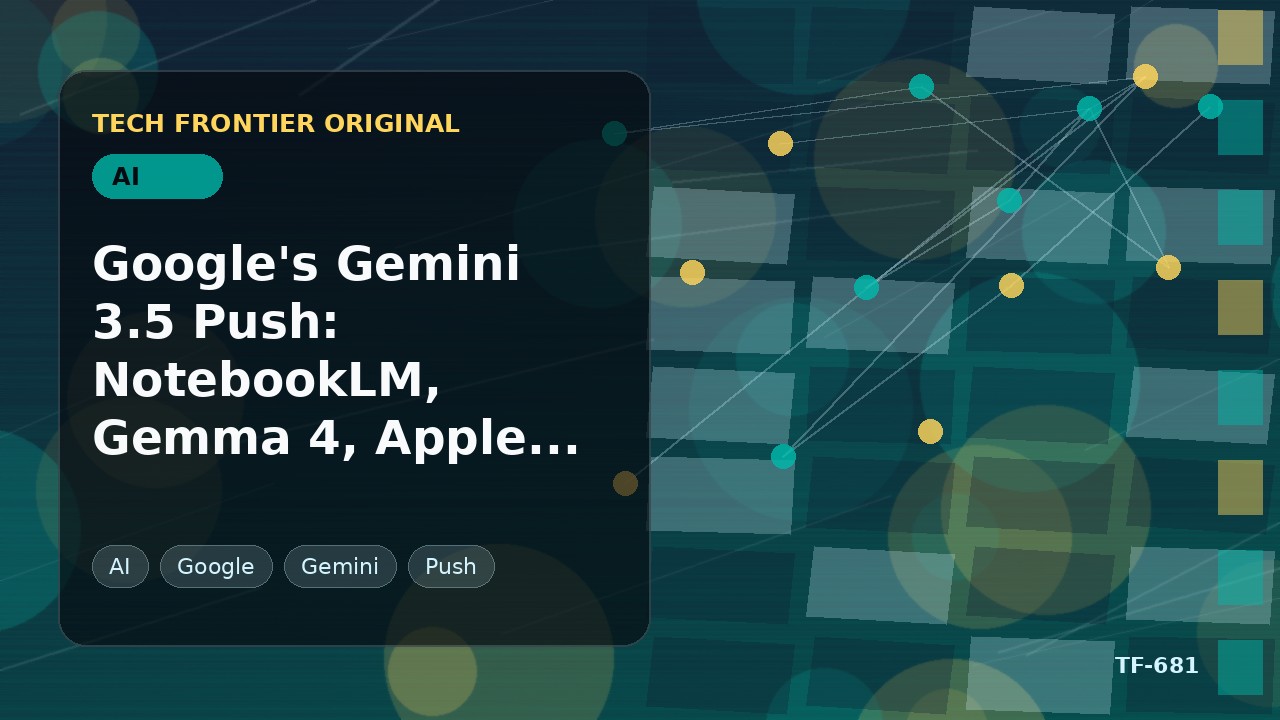 GoogleのGemini 3.5攻勢:NotebookLM、Gemma 4、Apple提携