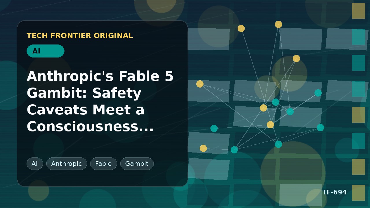 AnthropicのFable 5の賭け:安全性の注意事項が意識をめぐる戦いと交錯