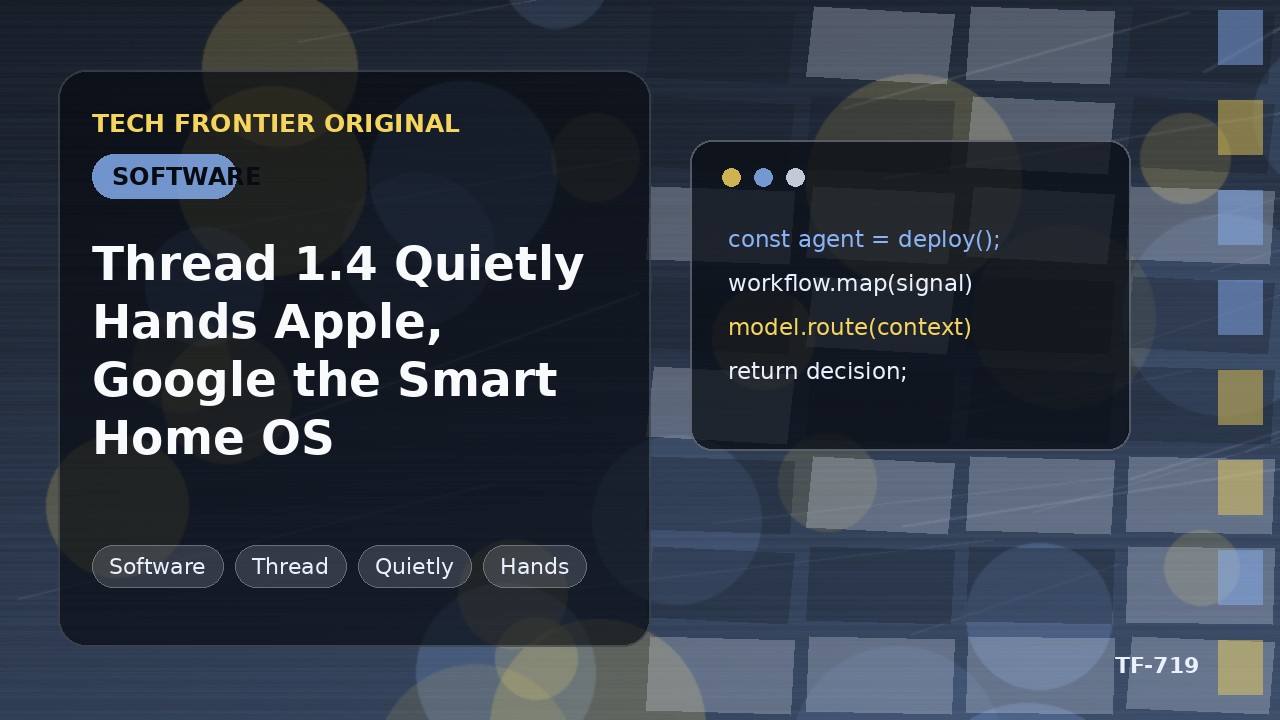 Thread 1.4が静かにAppleとGoogleにスマートホームOSを手渡す