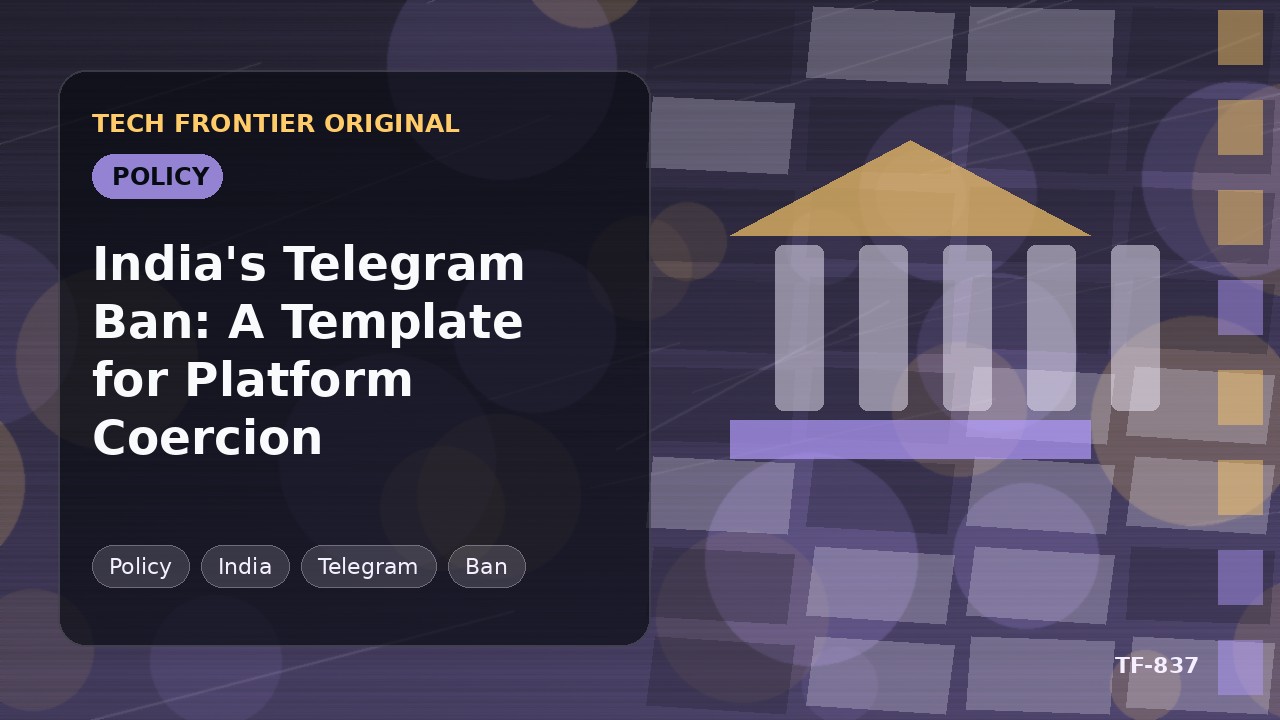 インドのTelegram遮断:プラットフォーム強制の新たなテンプレート