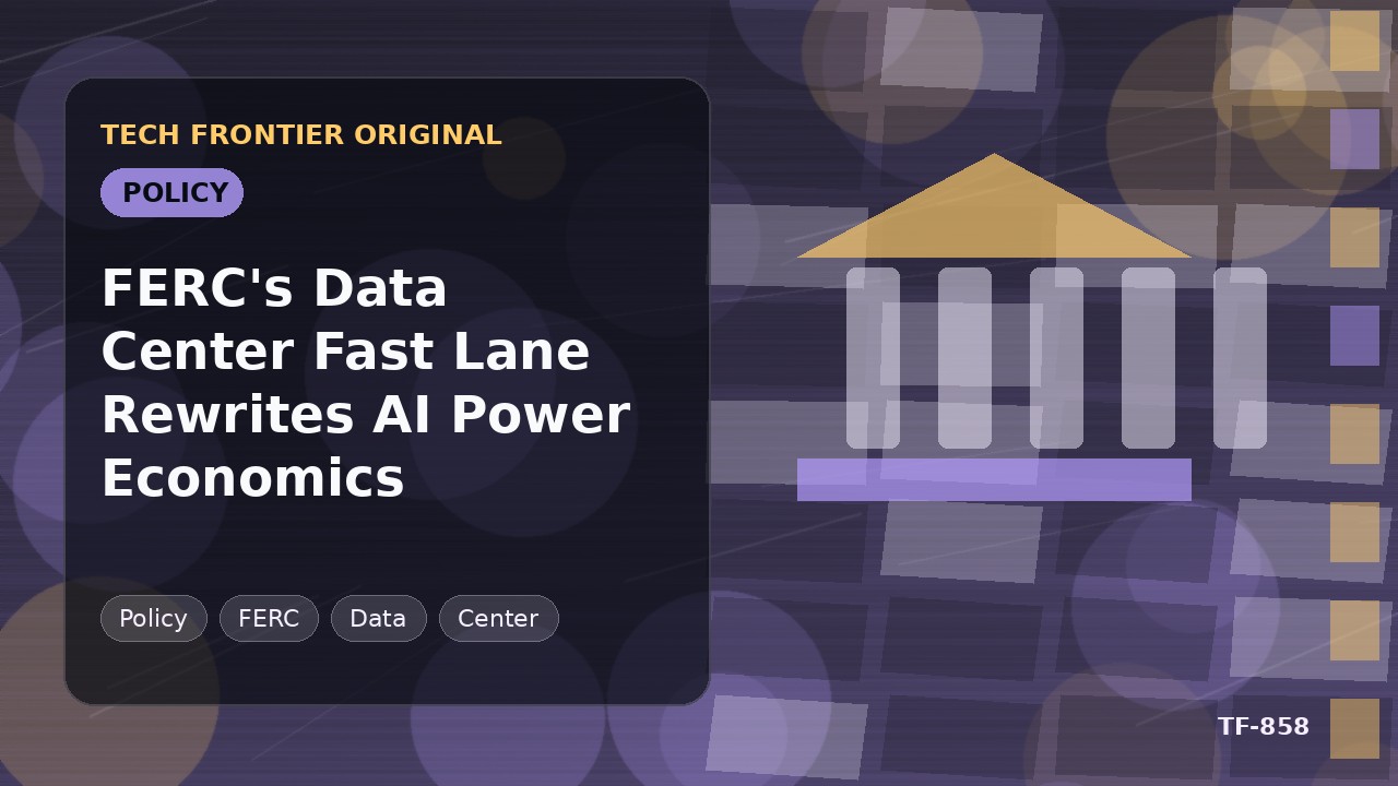 FERCのデータセンター優先レーンがAI電力経済学を書き換える