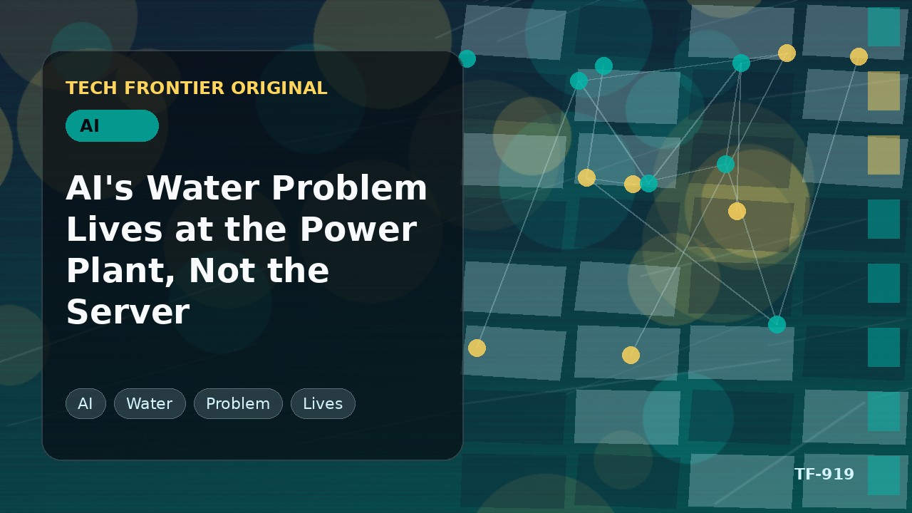 AIの水問題はサーバーではなく発電所に存在する