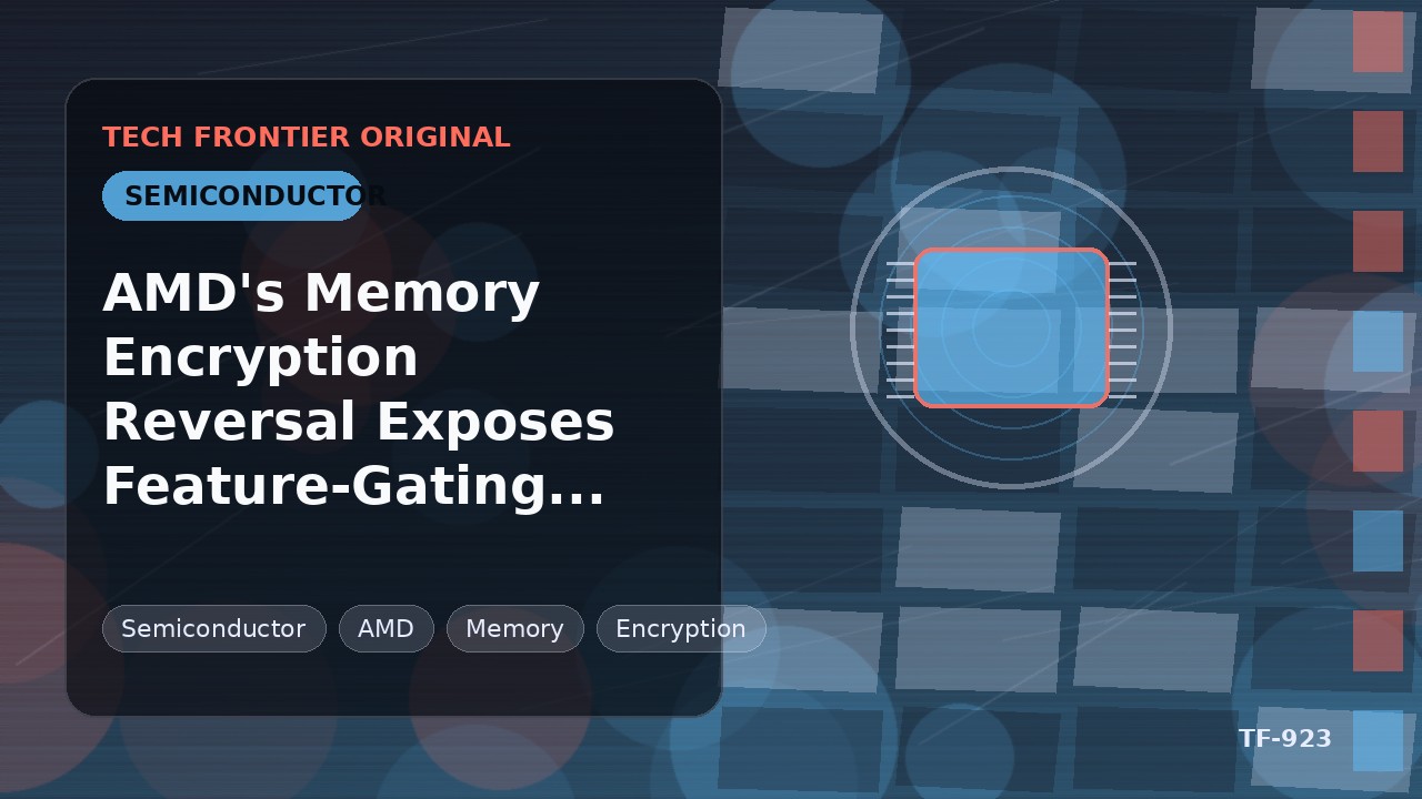 AMDのメモリ暗号化機能撤回が浮き彫りにする機能制限リスク
