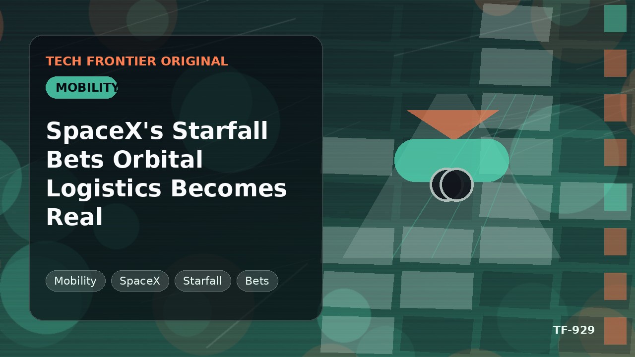SpaceXのStarfallが軌道物流の実現に賭ける