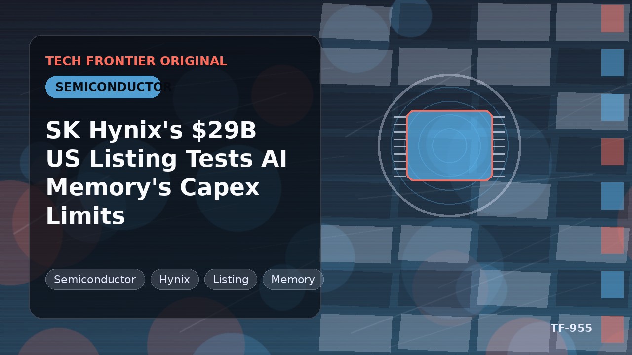 SK Hynixの294億ドル米国上場、AIメモリの設備投資限界を試す