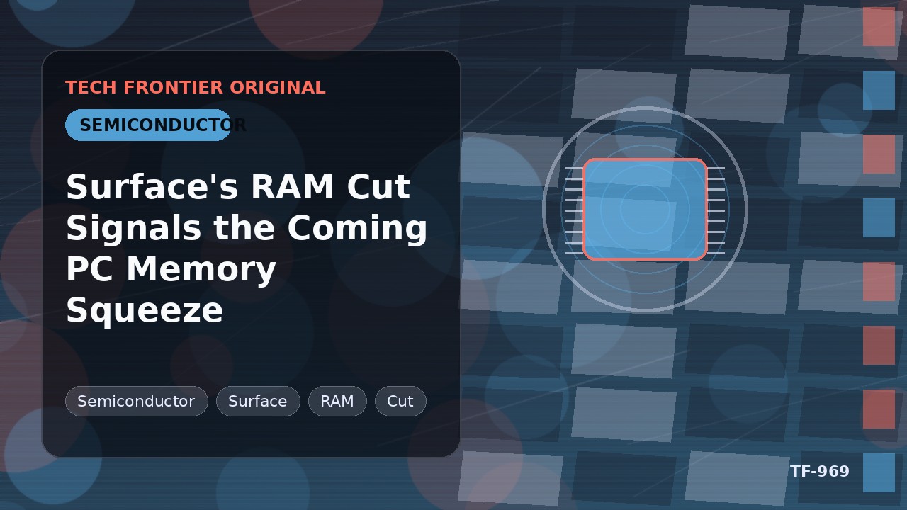 SurfaceのRAM削減がPC業界のメモリ逼迫の予兆に