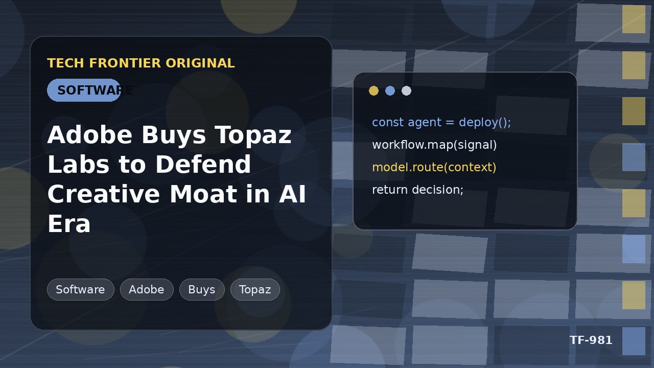 AdobeがTopaz Labsを買収、AI時代のクリエイティブ領域防衛へ